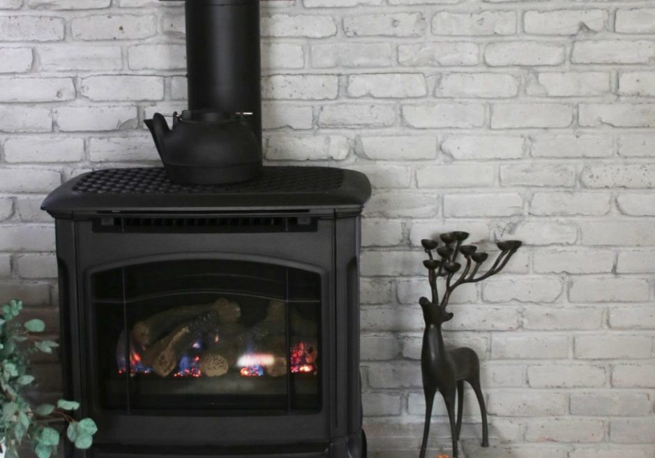 Brick Fireplace painting in Ramsey, MN