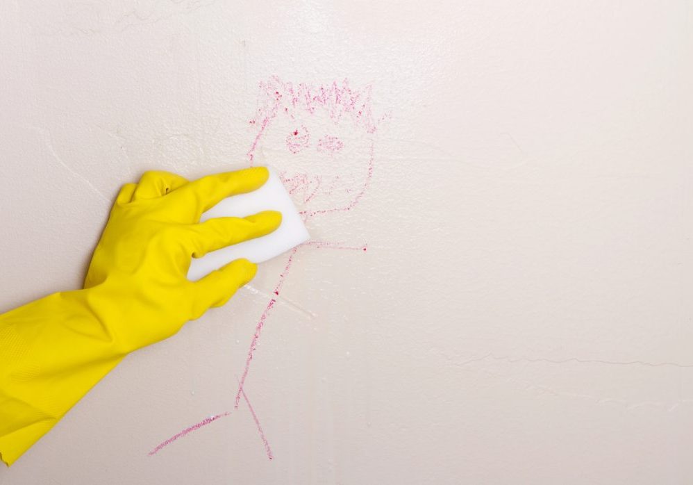 How to clean painted walls